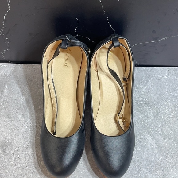 Detina Wedges Black Size 9m - Picture 6 of 9